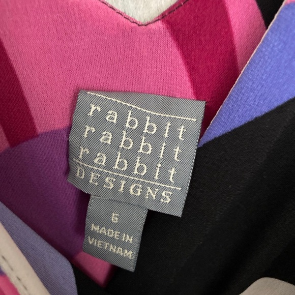 Rabbit Rabbit Rabbit Designs Size 6 Geometric Pattern Sleeveless Dress - Picture 4 of 5